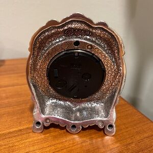 Brighton Silver Ornate table top Clock